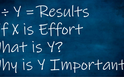 Effort ÷ Y is Results, What is Y?